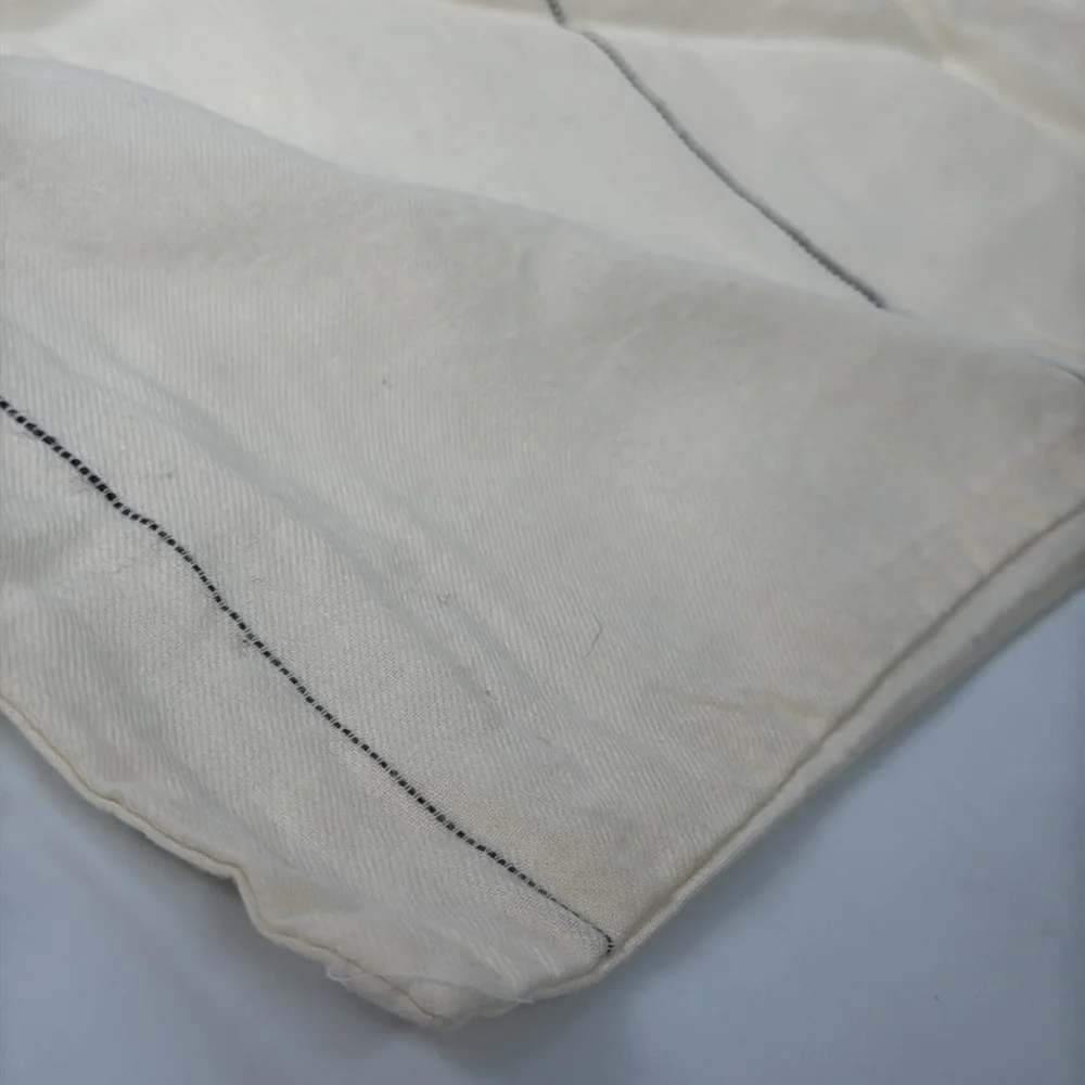 SINGLE Hearth & Hand Full/Queen Cream with black stripes Cotton Pillow Sham